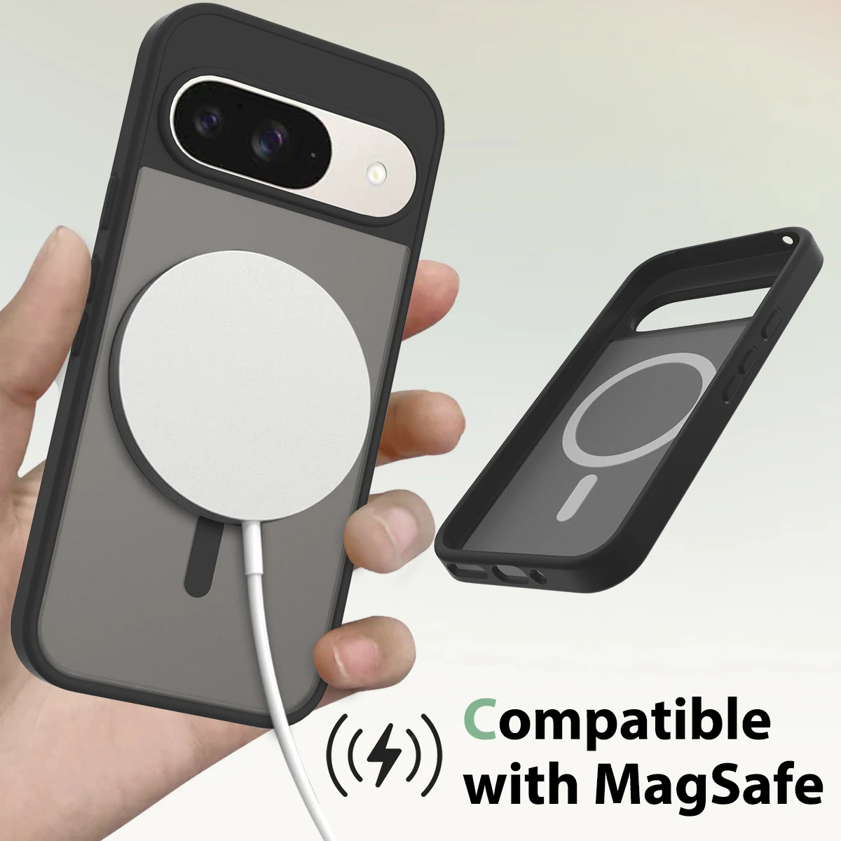 Sleek MagSafe-Compatible Shockproof Case - Silky Smooth Touch with Wireless Charging