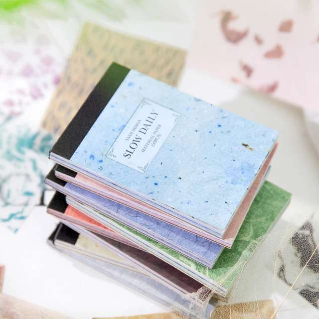 Minimalist Mini Material Notebook Slow Daily Series Light Retro Hand Account DIY Base Background Material Paper 1