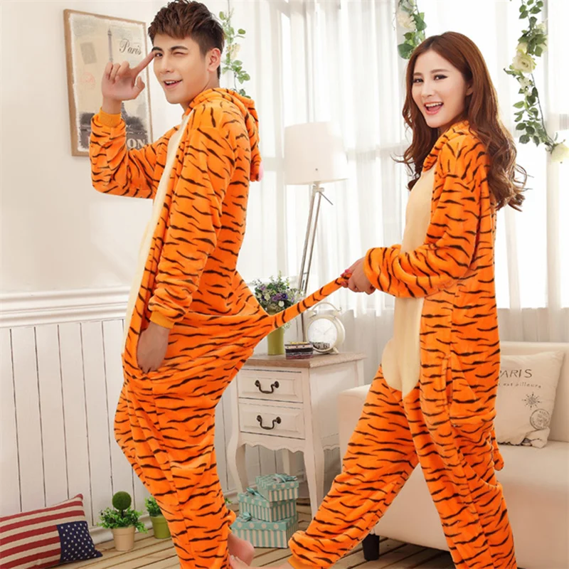 unisex adult one piece pajamas onesies cartoon cosplay animal sleepwear christmas halloween thanksgiving costume Unisex Animal Onesie Halloween Christmas Adult Warm Plush One Piece Pajamas Cosplay Costume for Adults Kids Women and Men