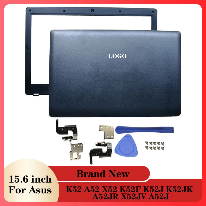 Nuovo Laptop Lcd Cover Posteriore/Lunetta Anteriore/Cerniere Per Asus K52 A52 X52 K52F K52J K52Jk A52Jr X52Jv A52J