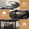 Round Lift Top Coffee Tables , Coffee Table for Living Room Reception Room, 2 Tier Small Round Coffee Table Circle Dining Tables 5