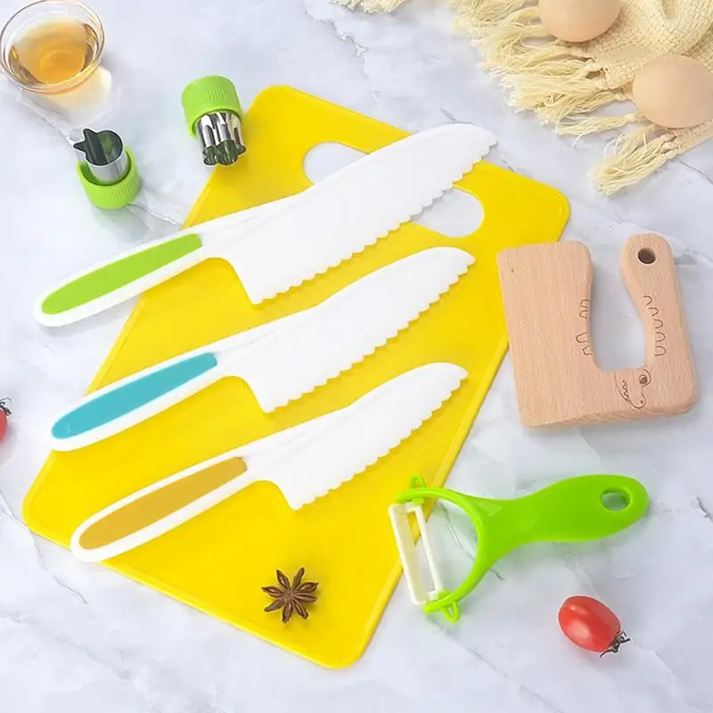 Toddler Kitchen Set Montessori Kitchen Tools for Kids Cooking Set Toddler Accessories Real-Toddler Safe Knives