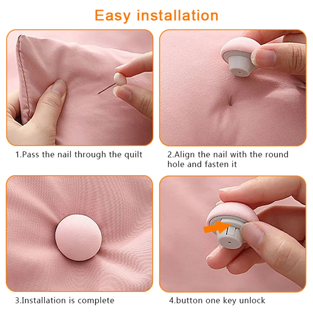 Sheet Quilt Clip One Key Unlock Duvet Cover Fastener Non Slip 4PCS