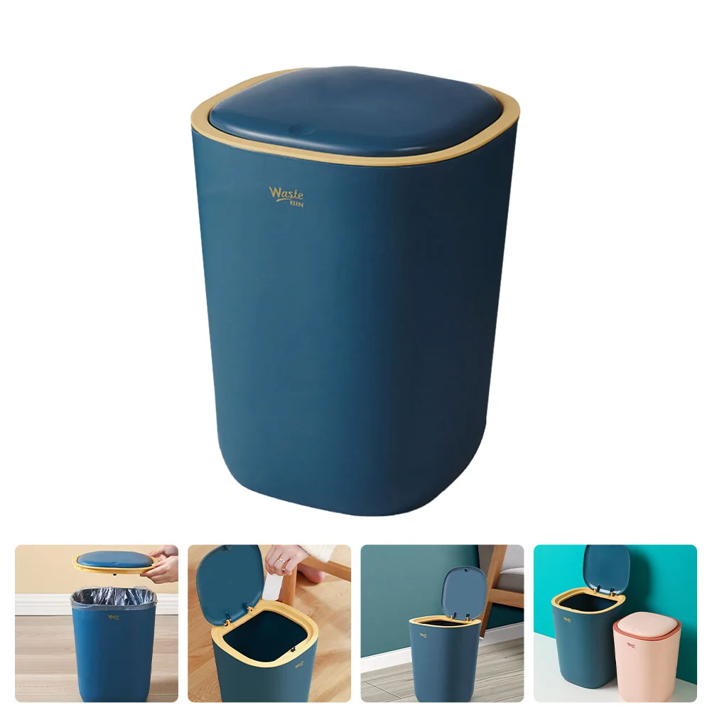 

Home Kitchen Trash Can Office Wastepaper Basket Rubbish Container Dust Bin