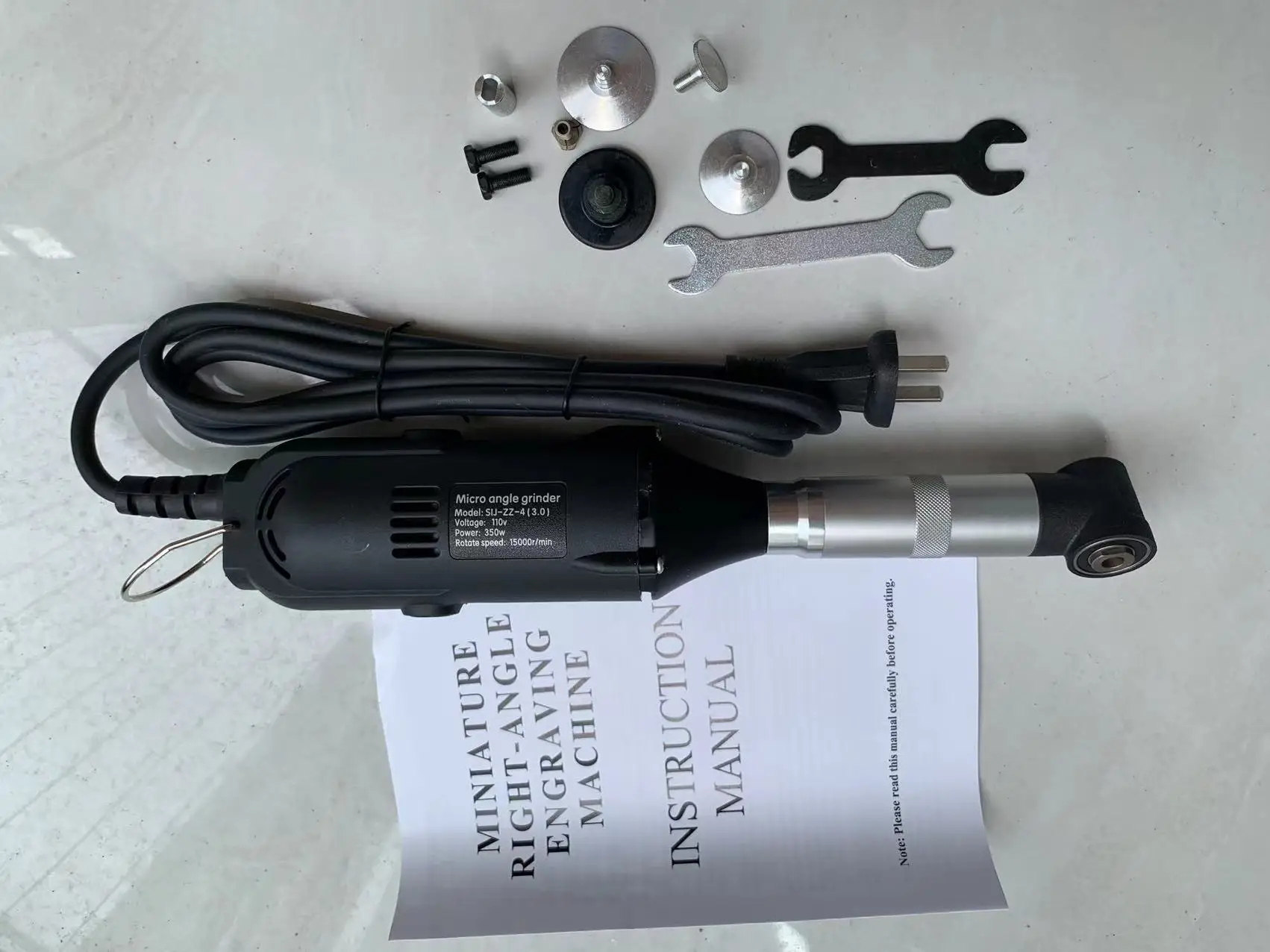1Set Elbow Hand Piece Shaft Use for 3mm Electric Grinder Transfer Head Part 2.35 3.175mm