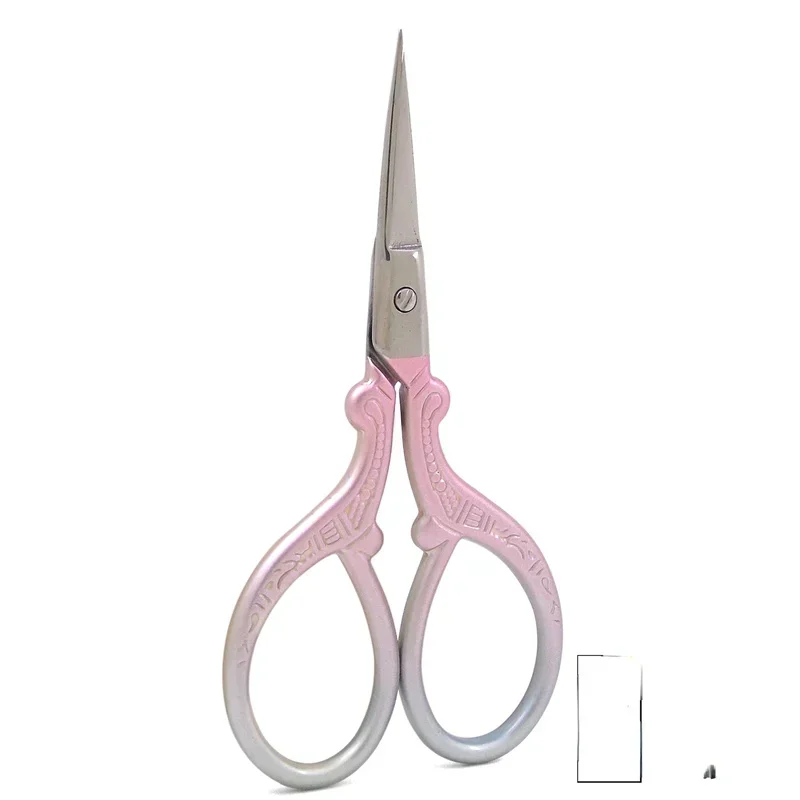 날카로운 스테인레스 스틸 인쇄 핑크, 미니 DIY 공예 가위, 원단 절단, 전문 재봉 가위, 사무용품