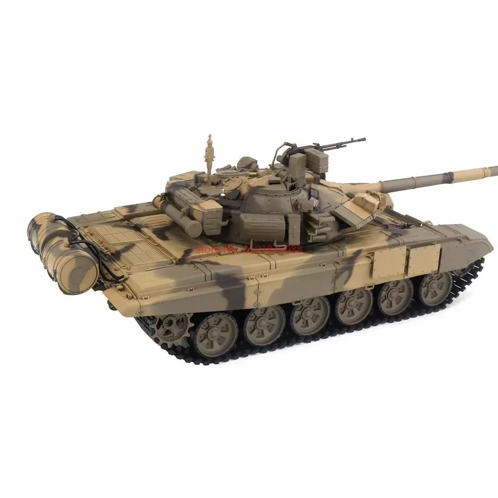 Henglong 1/16 3938-1 Russian T90 Remote Controlled Tank 7.0 Version Infrared Combat Ammunition Simulation Military Model Toy Gif 6