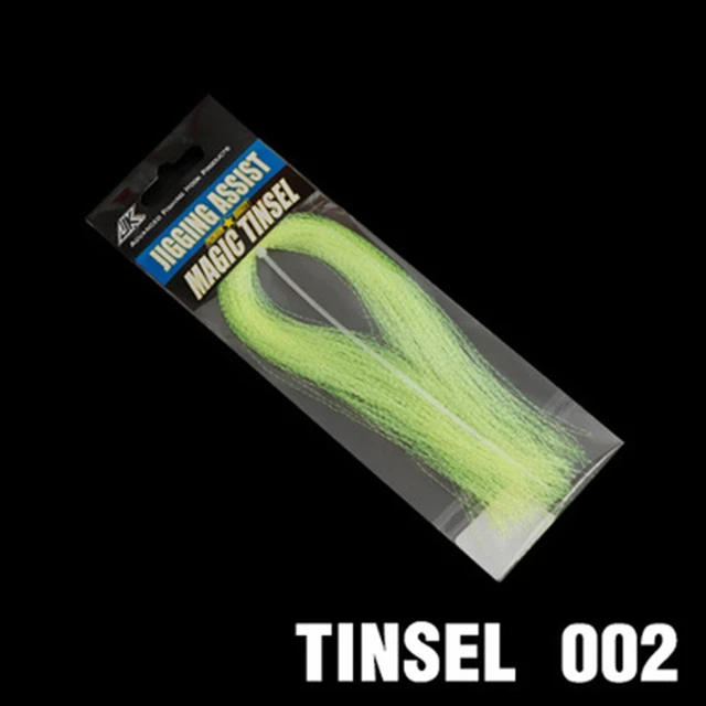 Glow Material UV Holographic Tinsel Twisted Fly Tying Crystal Jigs