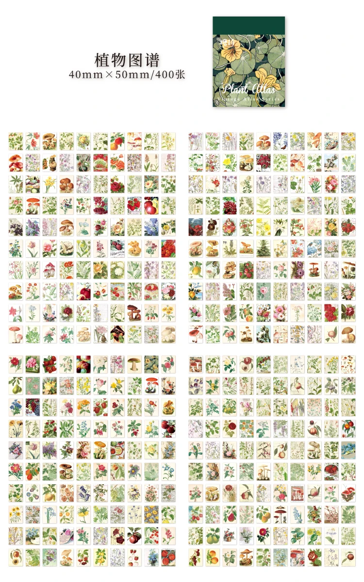 Die neue 400 teile/paket Leichtes Papier Vintage Handwerk Papier Mini Buch DIY Scrapbooking Kunst Collage Fotoalbum Dekor Liefert – Detail 14
