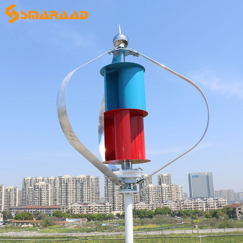 3000W Vertic Windmill Maglev Generator 48V 2m Start Noise-Free Street Light Garden Farm Home Use