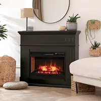 Electric Fireplace Insert 26-inch Wide 1400W Recessed and Freestanding Fireplace Heater with Remote Control 3-Level Flame 2
