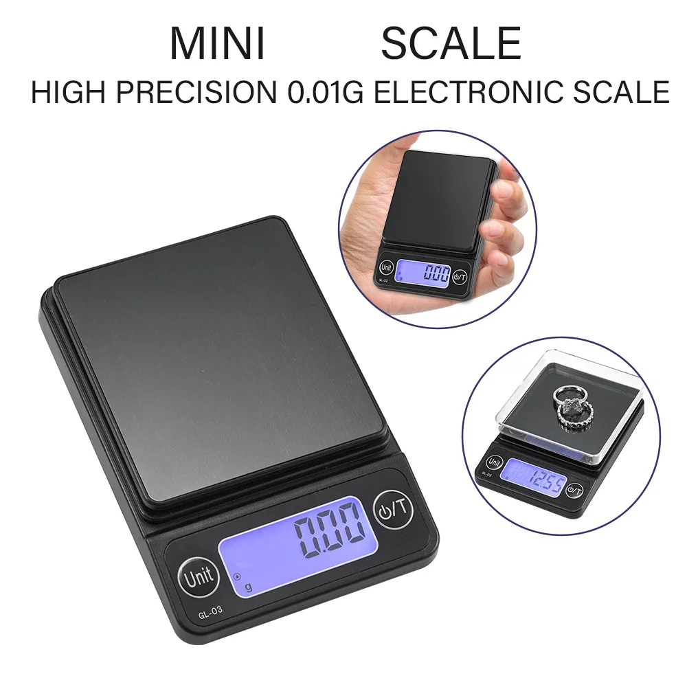 Digital Kitchen Scale, 500g/ 0.01g Small Jewelry Scale, Food