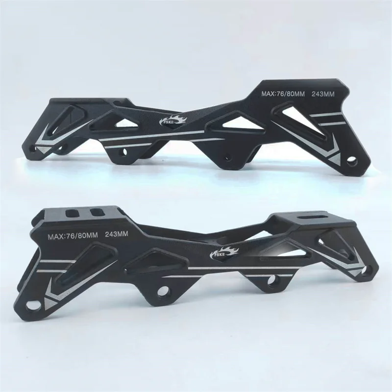 Roller Skate Frame 243 231 mm Inline Skates Chassis Aluminium Alloy Flat Frames for 76-80mm / 4x80mm Wheels Slalom Slide Skate roller skates