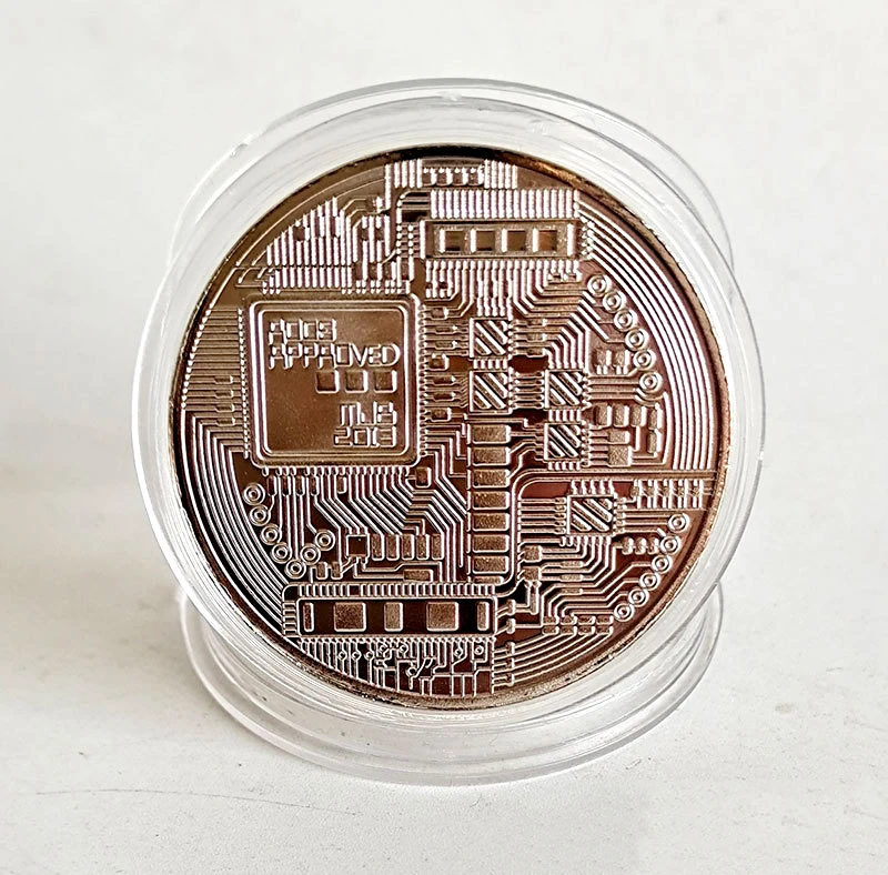 Collectible Art Gift Bitcoin Coin Gold Plated Commemorative Metal Antique Imitation Coins Bit BTC Metal Antique Collection Gift 5