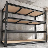 Garage Shelving Heavy Duty 2500LBS Storage Adjustable Garage Storage Shelf 4 Tier Metal Shelves for Storage Rack Industrial 1