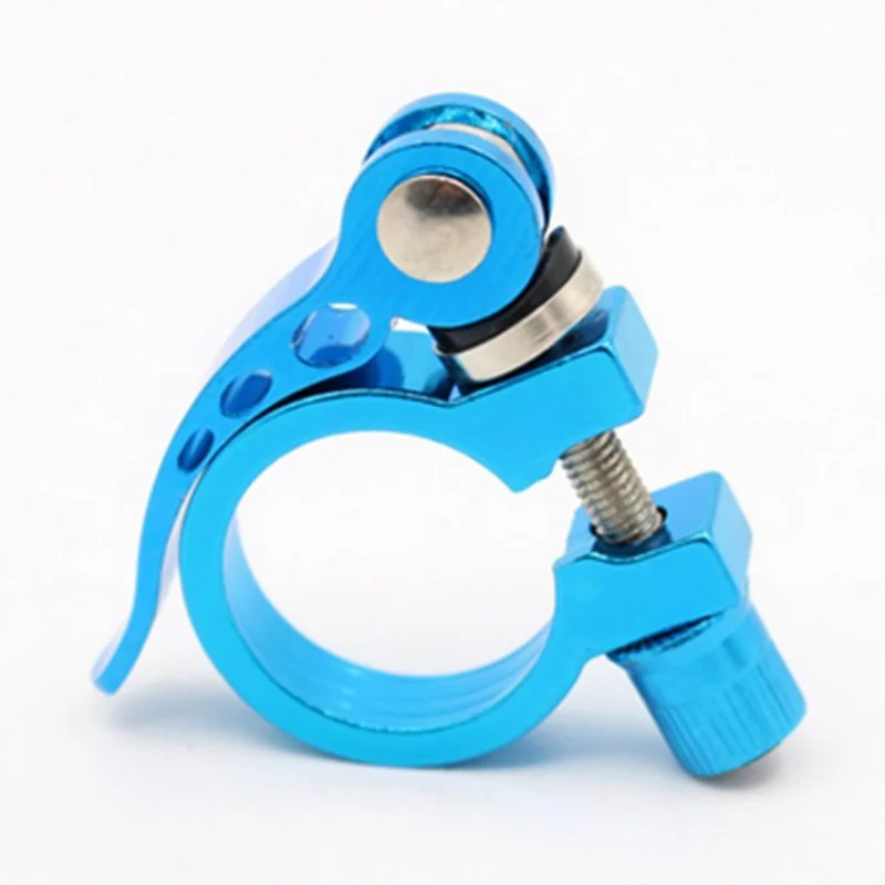 Bike Seatpost Clamp 25.4/28.6/31.8/34.9mm Bicycle Quick Release Aluminum Alloy Seat Tube Clamp