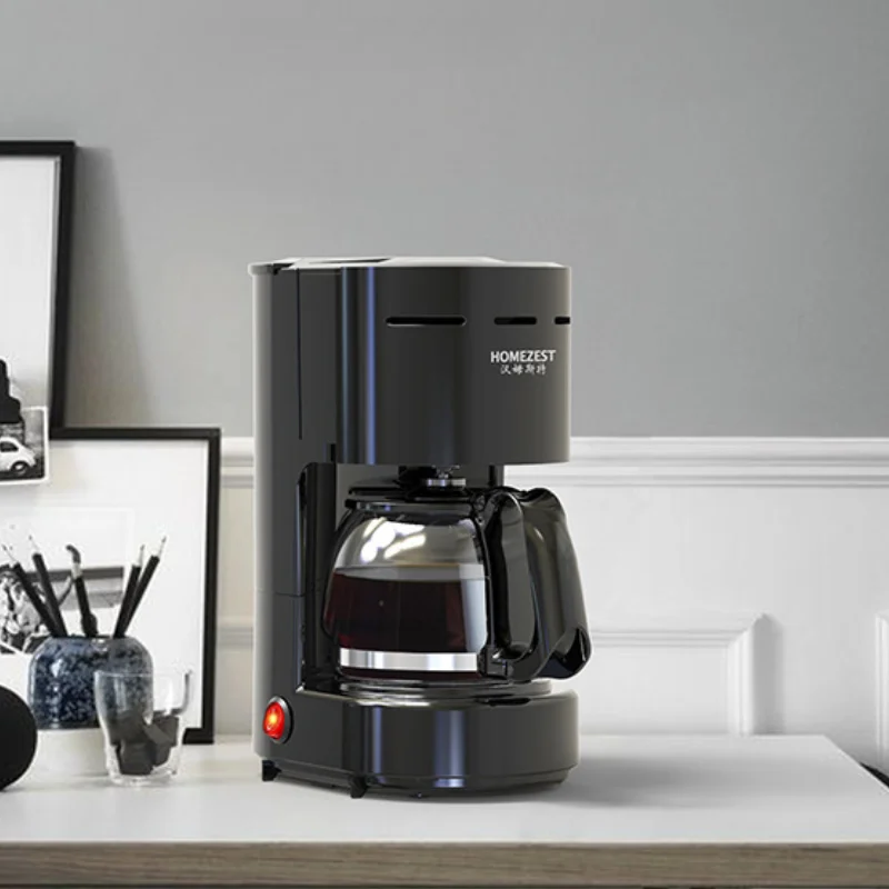 Small Classic American Coffee Machine Portable Home Drip Coffee Machine Freshly Ground Manual Pot Removable Filter