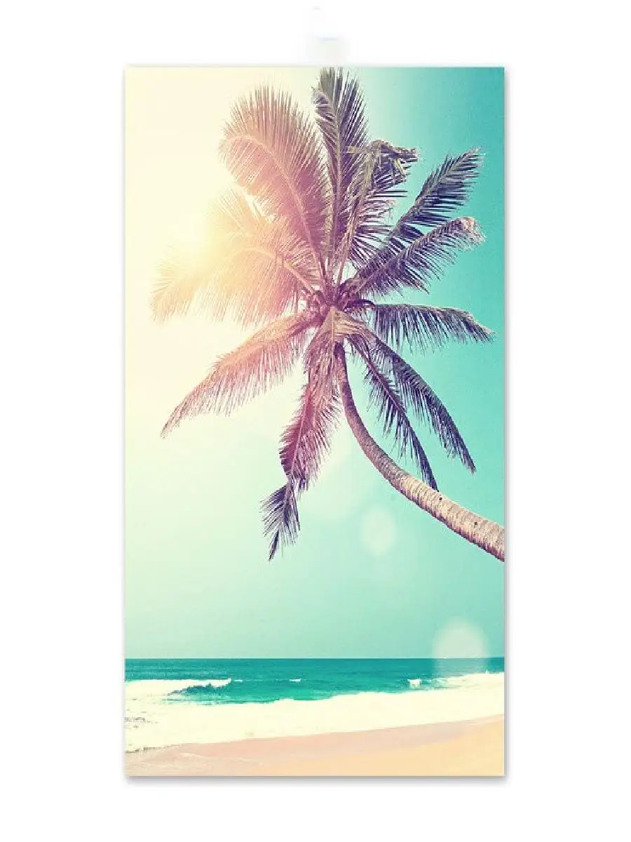 Sea Beach Coconut Tree Starfish Surfboard Wall Art Canvas Painting Nordic Posters and Prints for Living Room Decor Coastal Wall - Image 2