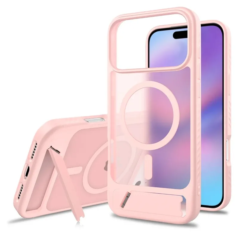 Magnetic Stand Case with Hard PC+TPU Frame and Bracket Holder