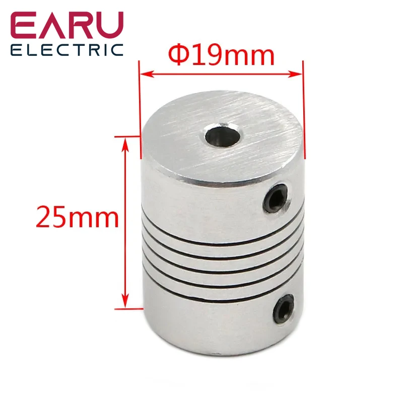 1pcs 5x8mm Shaft Coupler Flexible Coupling 5mm To 8mm OD 19x25mm 3/4/5/6/6.35/7/8/10mm