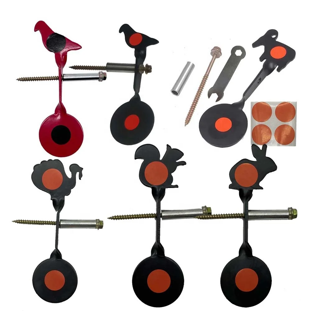 

Tactical Steel Automatic Rotation Reset Tree Hanging Spinner Target Animal Shooting Target for Hunting Slingshot Airgun Airsoft