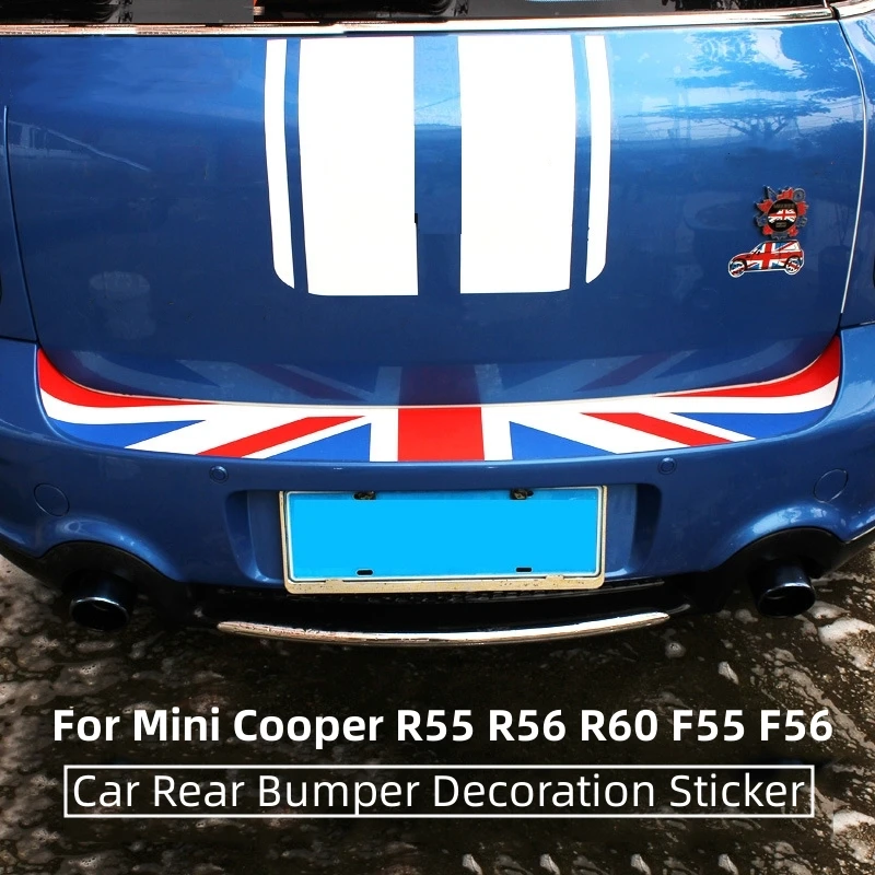 

Для MINI Cooper S R55 R56 R60 F54 F55 F56 F60 декоративная наклейка на задний бампер автомобиля защитная наклейка на багажник против царапин аксессуары