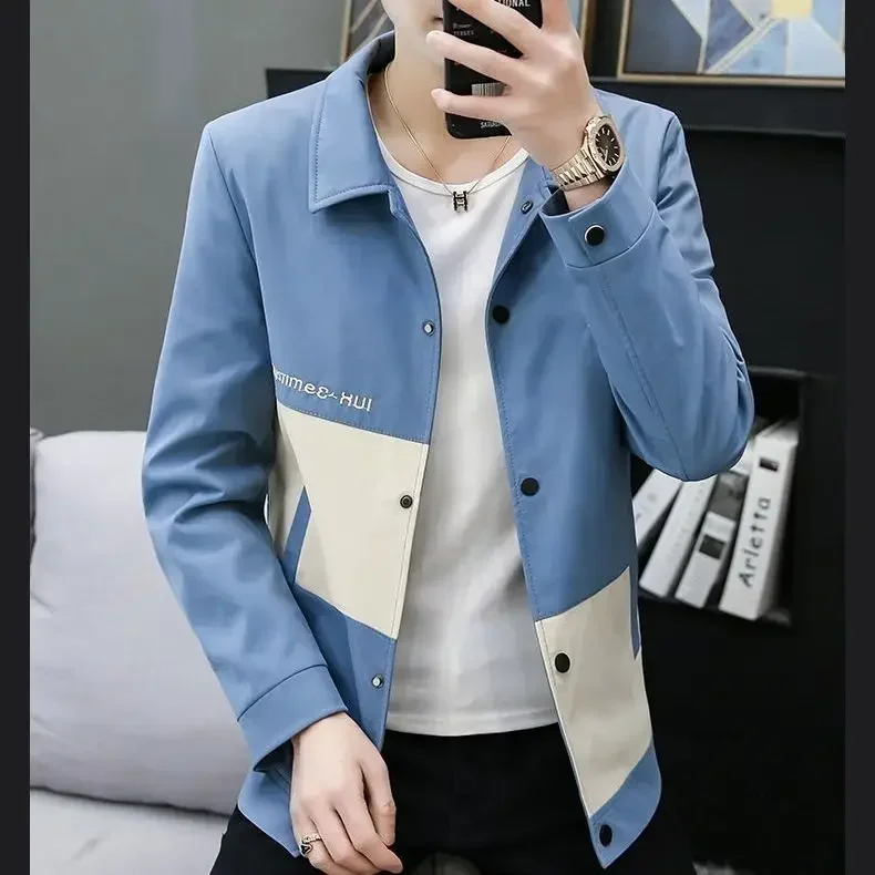 thumbnail image 1 of Blazer masculino de un solo pecho para fiesta, abrigo corto, chaqueta de traje para hombre recortada, elegante, simple, original, estilo coreano, ropa 2024, 1 of 5