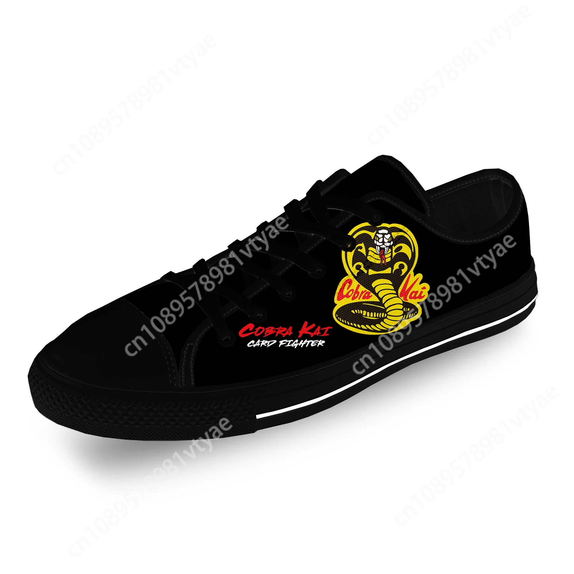 Cobra Kai Logo Lightweight Cloth Custom Funny Fashion Low Top Comfortable Canvas Shoes Men Women Casual Breathable Sneakers 2