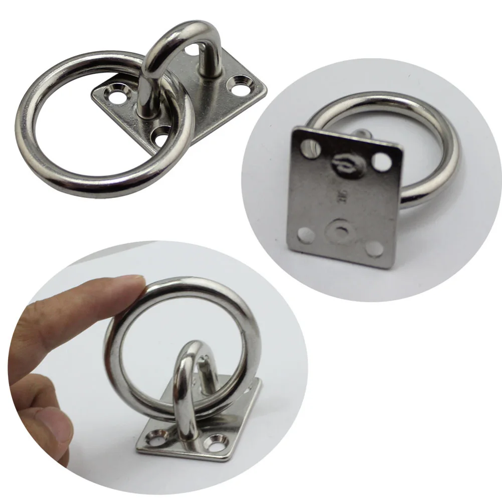 

Brand New High Quality Eye Plate Marine Square Stable Stainless Steel Universal 1 Pcs Yacht Accessories Cabin Deck