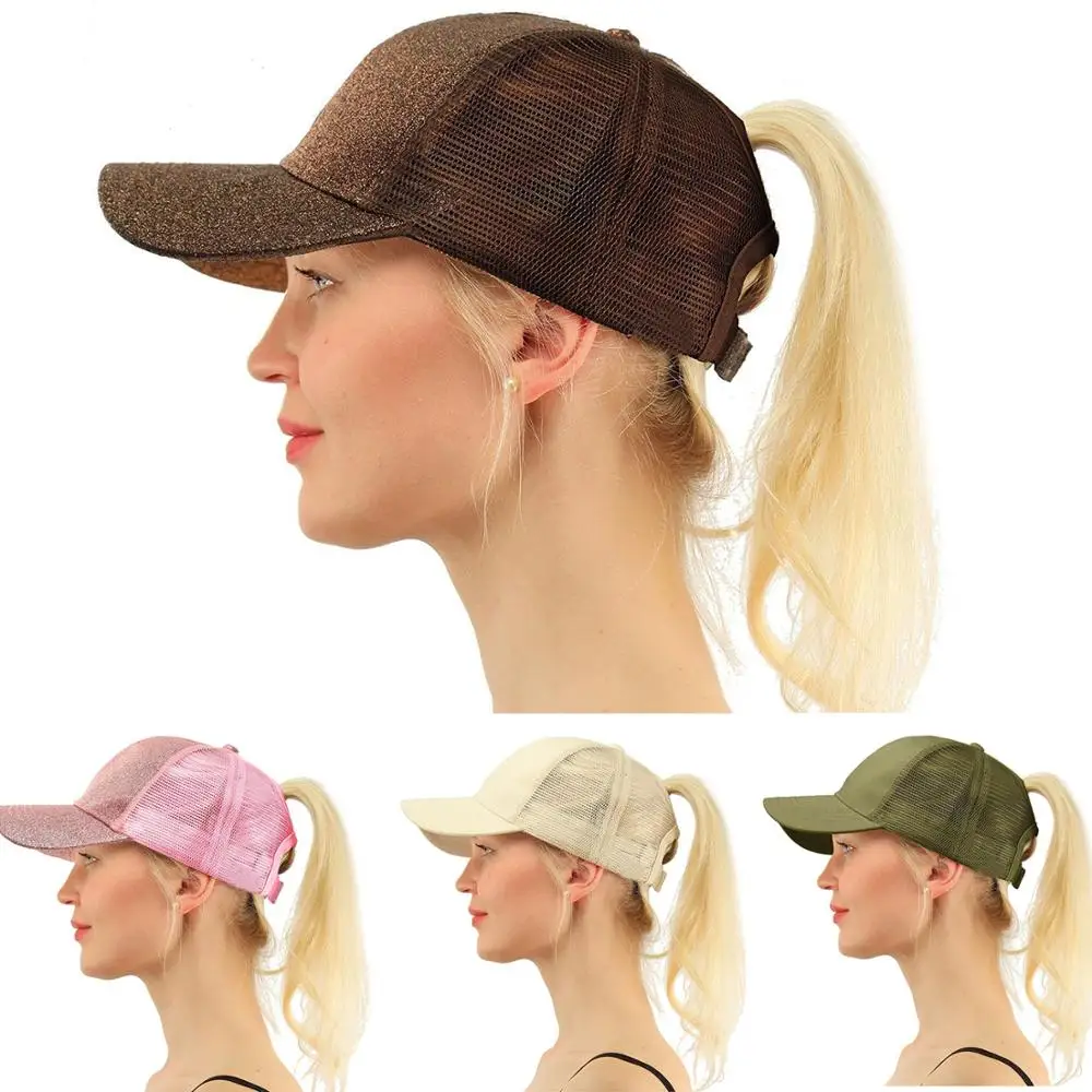 Baseball Hat Clearance Baseball Cap Men Women Ponytail Snapback Adjustable Summer Casquette Sunhat Mesh Trucker Hat Gorras Outdoor Cap