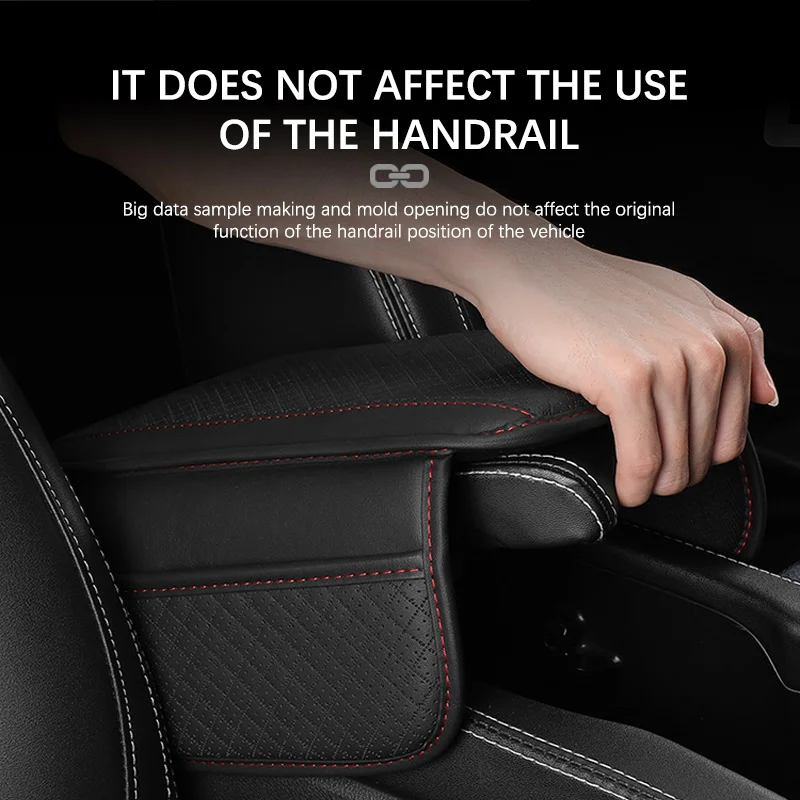 Auto in pelle Bracciolo Zerbino Organizzatore Console Centrale Auto Braccioli Borsa di Immagazzinaggio Accessori Auto Per Subaru XV E-BOXER Crosstrek GT - immagine 5