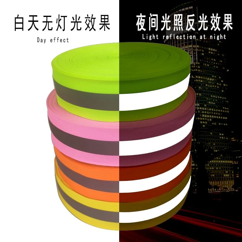 Safety Silver Reflective Ribbon for Sewing 10/15/20/25/30/40/50mm