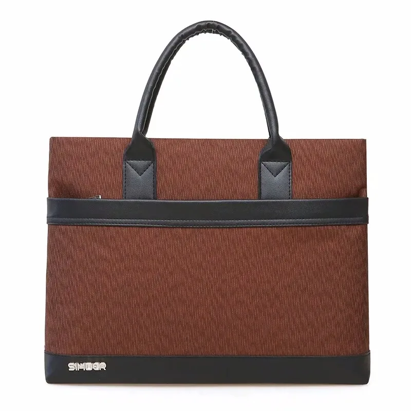 

Brown Briefcase Men's Computer Bag SIMOER 536