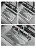 Silver Nano 304 Stainless Steel Digital Display Waterfall Sink Multifunctional Vegetable Washing Pool Integrated faucet 5