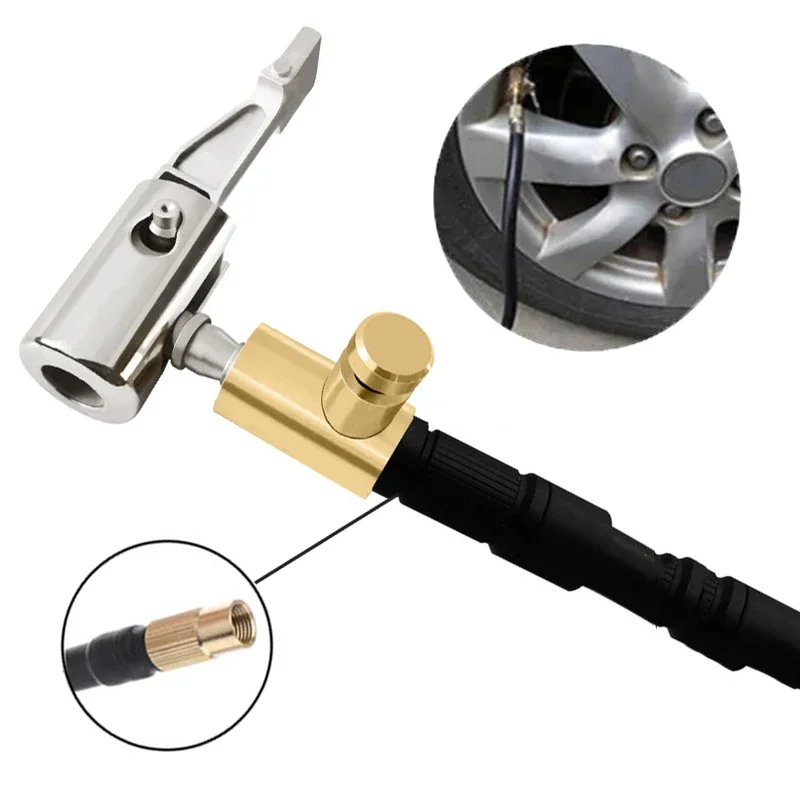 Gonfiaggio Pneumatici Connettore Valvola Pneumatica 2 In 1 Universale - Adattatore Per Auto E Moto Accessori Compressore - Foto 6