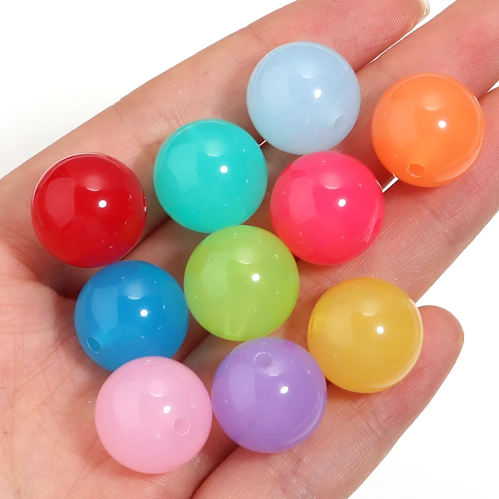 20pcs Colorful Acrylic Beads