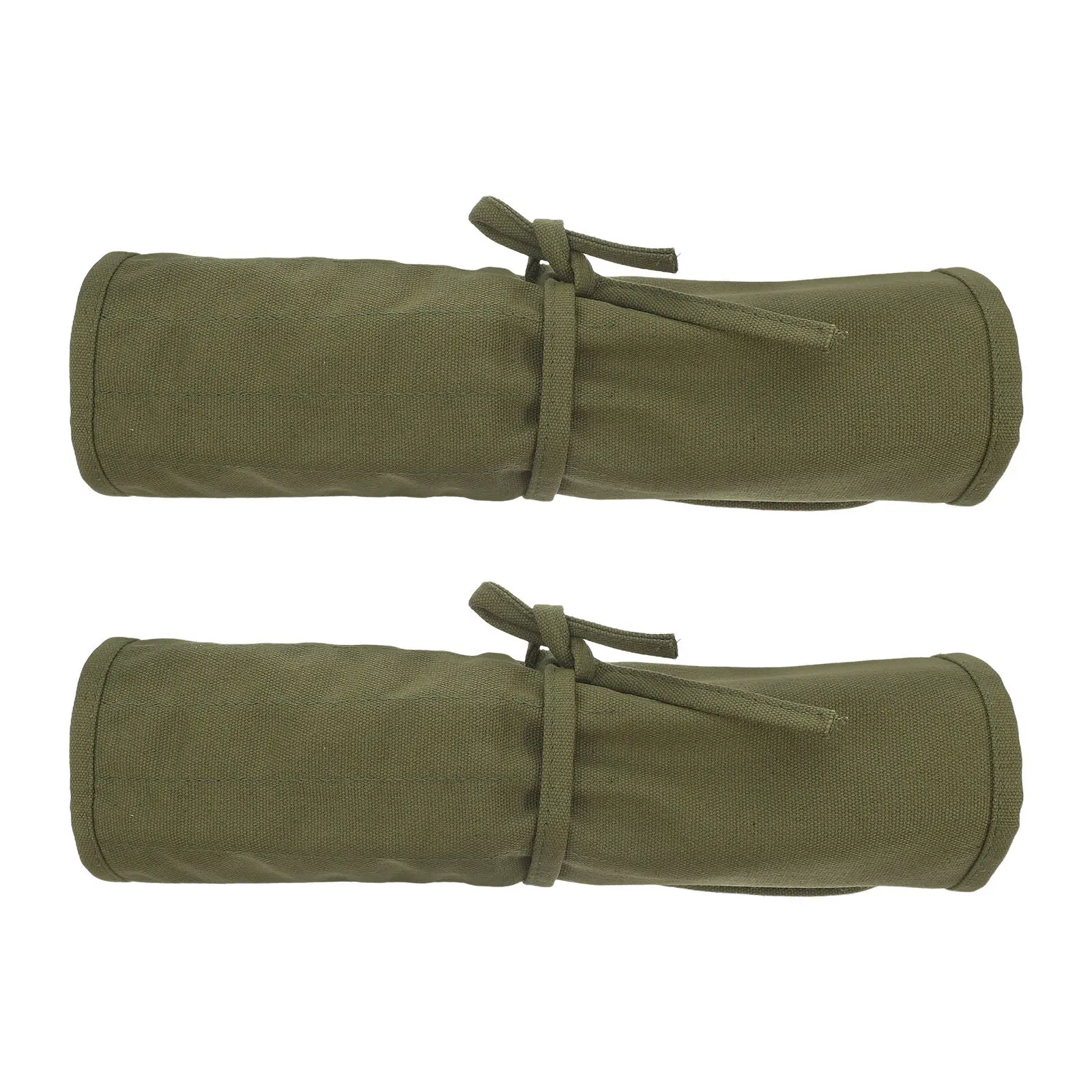 2Pcs 페인트 브러시 롤 케이스 22 슬롯 접이식 캔버스 아티스트 브러시 홀더 여행용 주최자 야외 스케치 스튜디오 페인팅