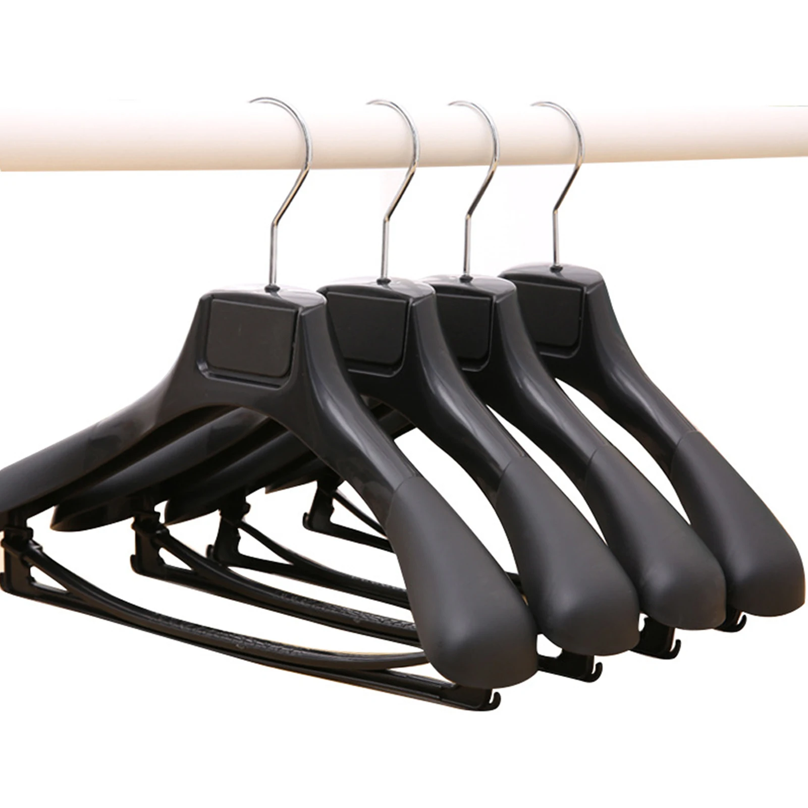 5-Pack Wide-Shoulder Plastic Suit Hangers 6