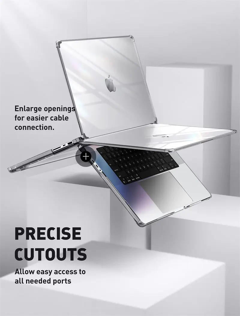 supcase para macbook pro ub claro max fino caso de proteção clara