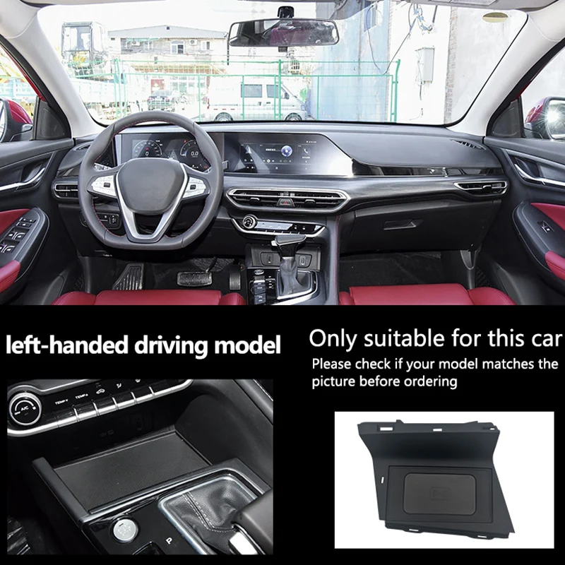 for Changan Eado 2019-2020 Car Wireless Charger Center Console Smart Q-I/Magnetic Version Onboard Fast Charging Pad Phone Holder detail image 3