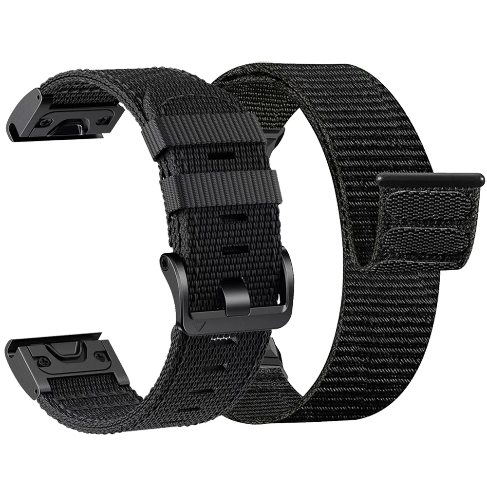 Durable Nylon Loop Sports Bracelet with Quick Release Strap (22mm/26mm)