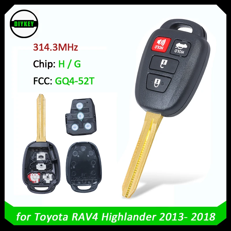 

ФКС для Toyota Highlander Rav4 2013-2018 с чипом H или G GQ452T