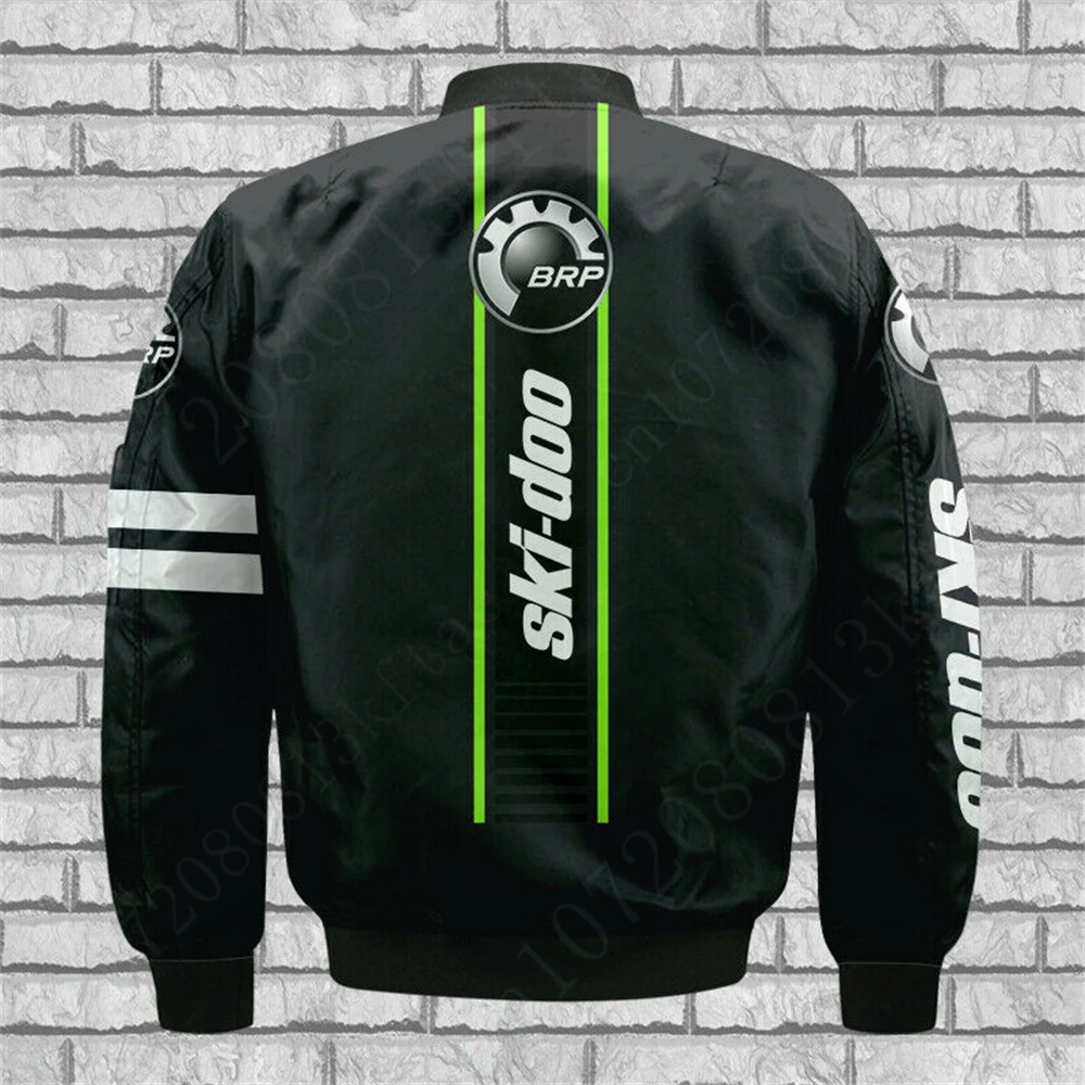 Ski-doo Bomber Jacket Thick Coats Harajuku Parkas 3D Jacket Windbreaker Techwear Baseball Uniform Jackets For Men's Clothing