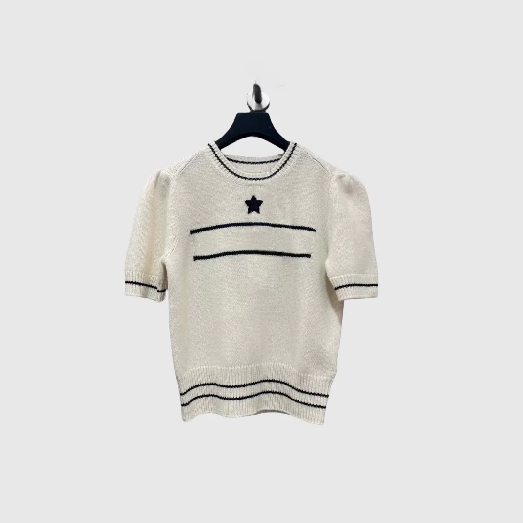 

Spring/Summer New Women's Knitwear Short sleeved Top