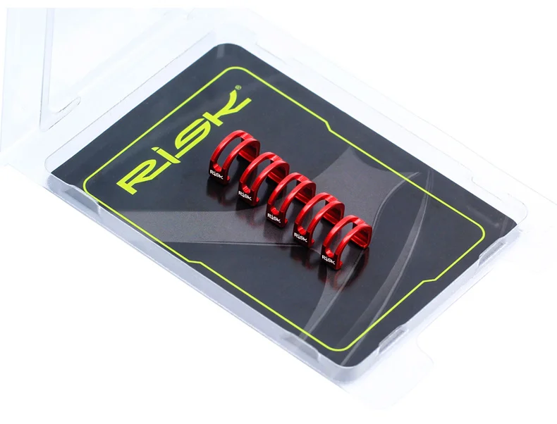 RISIKO 5PCS Fahrrad C Typ Schnallen Aluminium Legierung Für MTB Rennrad Disc Bremse Kabel Rahmen Organizer Linie Rohr clip – Detail 10