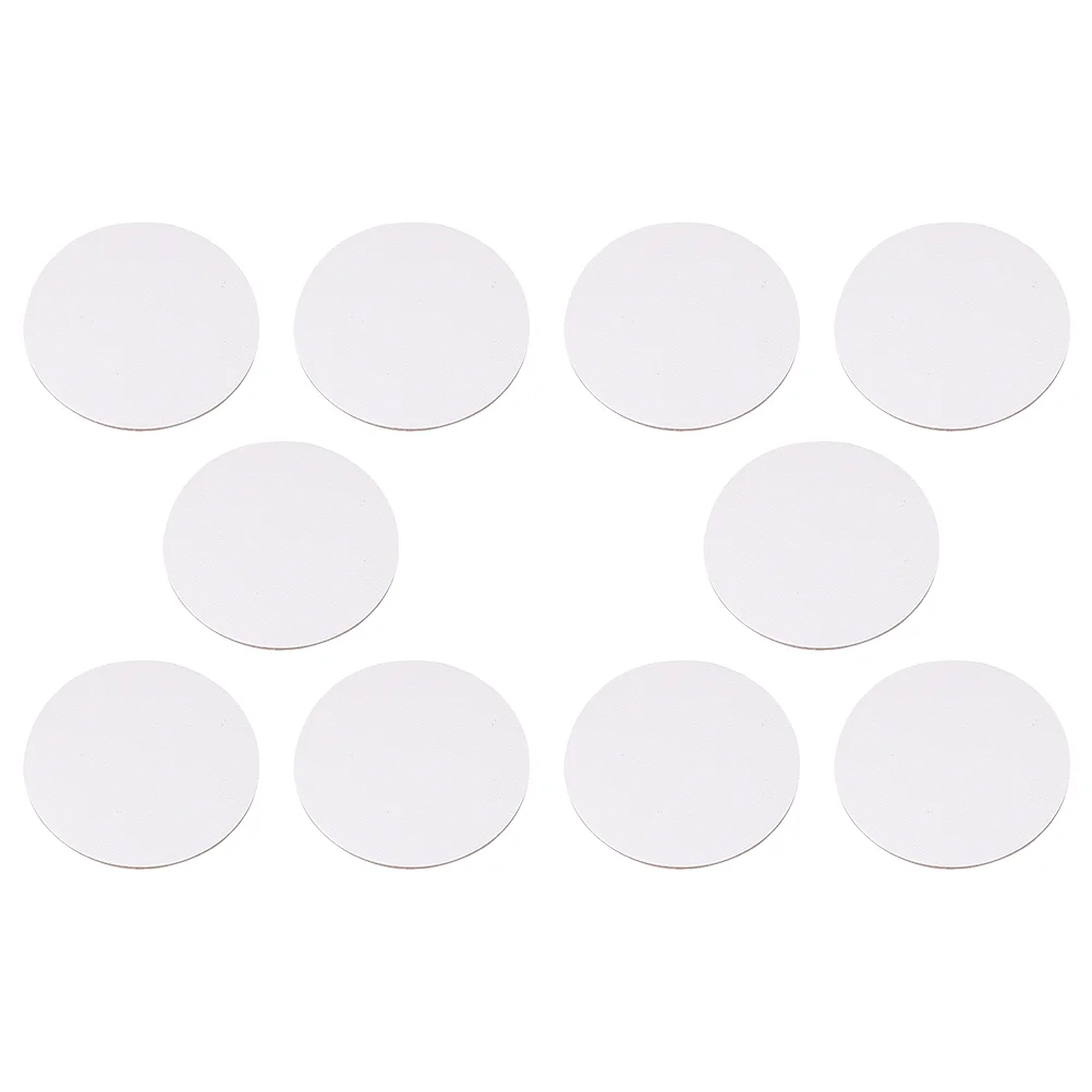 10 Pcs Round Oil Painting Board Frame Canvas Artist Drawing Boards Cardboard Cotton Tools For