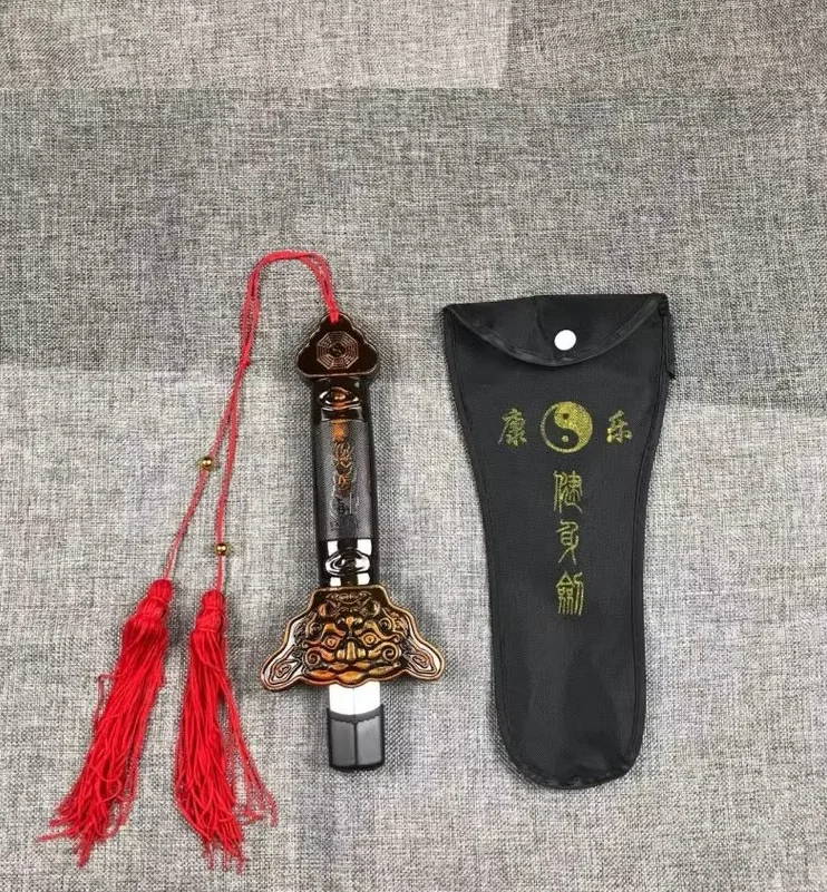 Tai chi extension sword Stainless steel telescopic longquan sword No edge 89CM