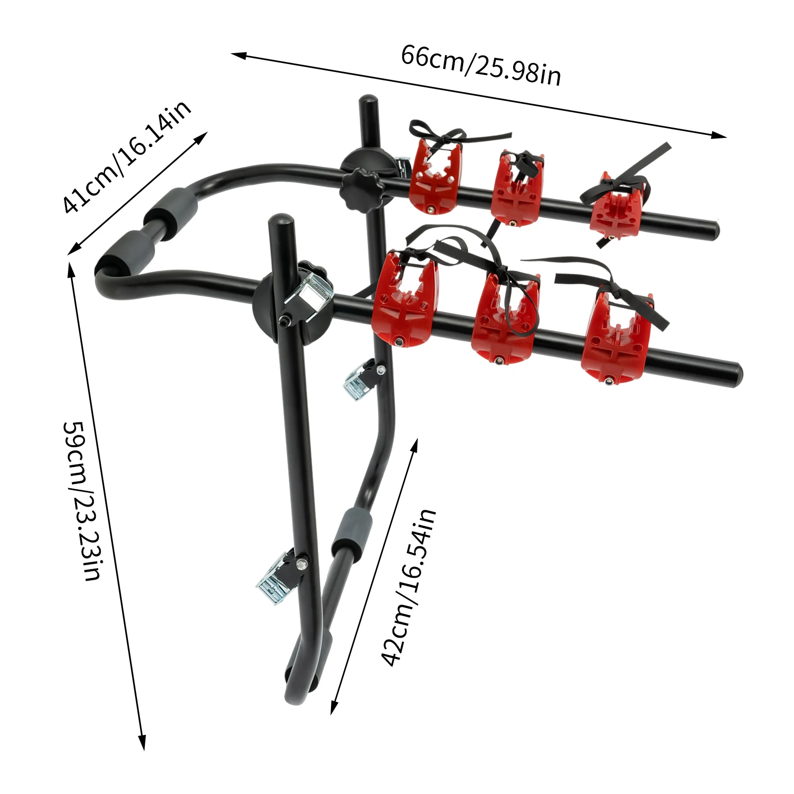 Sturdy Arm Trunk Mount Bike Carrier Rack Hatchback Rear Holder for AUTO SUV & Car Vehicle Mounted Bicycle Frame 20kg