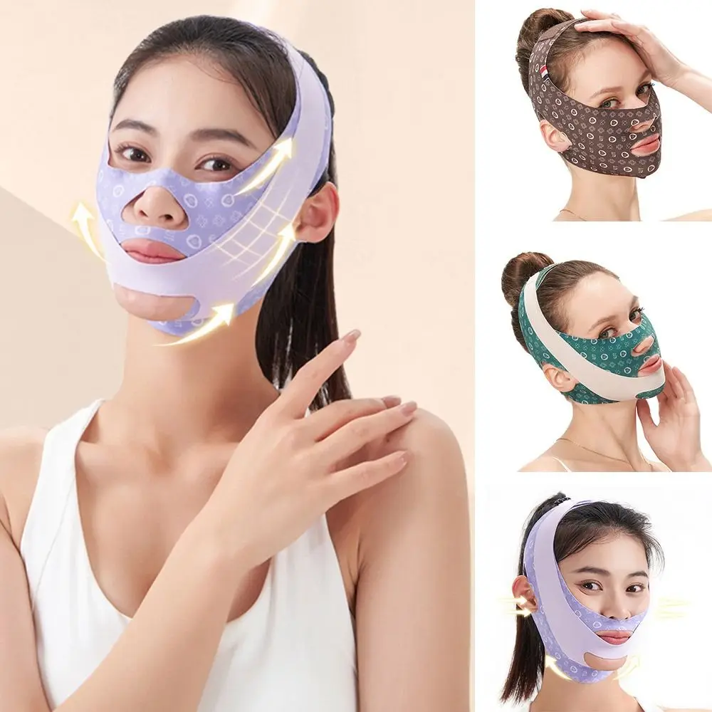 

Дизайн, двойной редуктор подбородка, ремешок для похудения, V-образная линия, маски для лица, скульптурная маска для сна, пояс для лифтинга лица