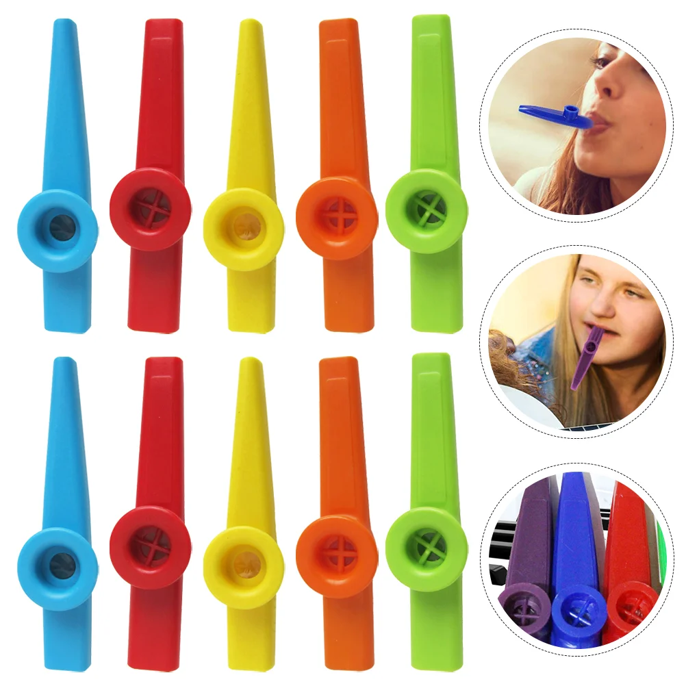 

10pcs Music Performance Kazoos Accompaniment Easy Learning Musical Instruments